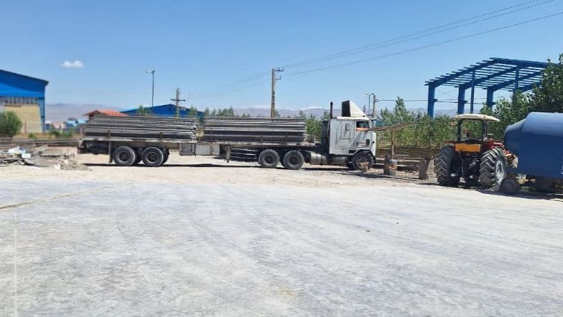 مراحل استفاده از میلگرد بستر زنجان